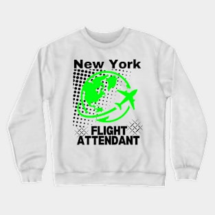 New York Flight Attendant Crewneck Sweatshirt